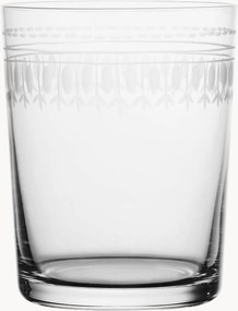 Ručne fúkané krištáľové poháre Ovals, 4 ks
