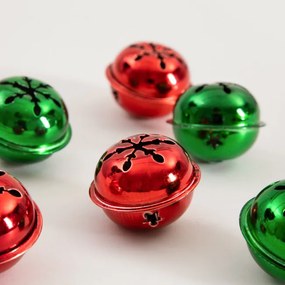 Závesná vianočná dekorácia RIJA AMERI červená / zelená 753794 (6 ks)