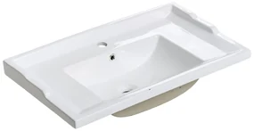 Zapustené umývadlo Retro 80 cm biele