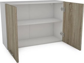 Kuchynský blok Irma, biela/dub sonoma