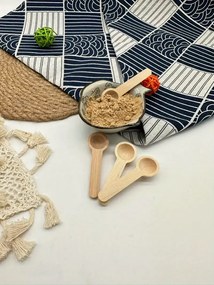 Drevená naberačka na korenie, mini-lyžička, SPOON, 8 cm - buk