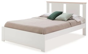 Biela dvojlôžková posteľ s roštom 140x190 cm Enara – Marckeric