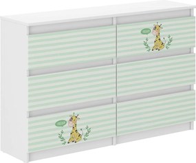 Wooden Toys Detská komoda R-120 ŽIRAFA
