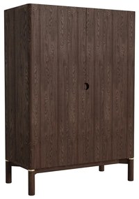 Tmavohnedá skrinka v dekore duba 90x130 cm Arun – Unique Furniture
