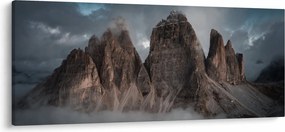 Obraz - Tri Zuby, Talianske Dolomity (120x50 cm)