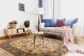 Koberec OMEGA ORDA jasmin kvety, zelený ovál