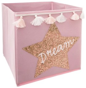 Úložný box Dream, 29x29x29 cm, ružová