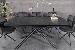 Rozkladací jedálenský stôl Mikado 46496 180/230x90cm Ceramik graphite marble  - Komfort-nábytok