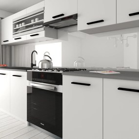 Kuchynský nábytok 260 cm biela matná s pracovnou doskou  TOR PRIMO260/3/WT/WT/0/B1