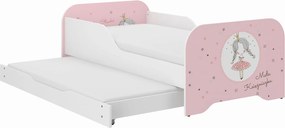 Wooden Toys Detská posteľ MIKI 160x80 PRINCEZNÁ s funkciou spania (1)