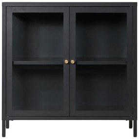 Čierna kovová vitrína 80x80 cm Dalby – House Nordic