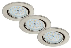 Briloner Briloner 7220-032-SADA 3x LED Kúpeľňové podhľadové svietidlo FIT 1xGU10/5W/230V BL0780