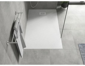 Mexen Hugo, obdĺžniková sprchová vanička SMC 150 x 70 cm, biela, biela krytka, 42107015-W