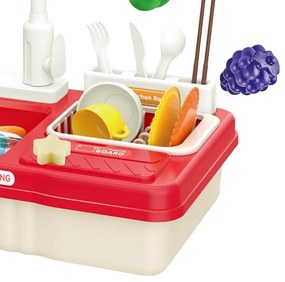 Herný umývací set, 23-dielny, červený