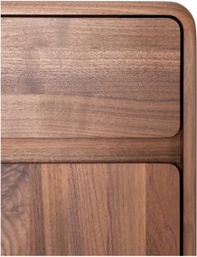 Hnedá komoda z orechového dreva 90x110x45 cm Fawn – Gazzda