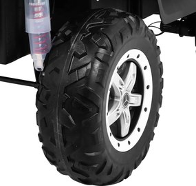 Ramiz Mercedes Benz Unimog elektrické autíčko pre deti biele