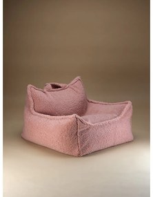 Ružový detský sedací vak z textílie buklé Chair – Wigiwama