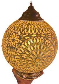 Turkish lampa stolná orientálna Globe SUNFLOWER Ø25