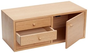 Závesná skrinka v dekore duba v prírodnej farbe 50x20 cm Piccolo – Hübsch