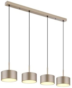 Globo 56964-4H - LED luster na lankách RAYMOND LED/40W/230V 3000K mosadz