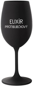 ELIXÍR PROTIBLBEČKOVÝ - čierny pohár na víno 350 ml