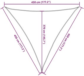 Tieniaca plachta 160 g/m² krémová 4,5x4,5x4,5 m HDPE