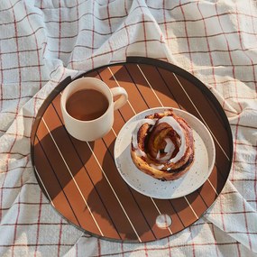 OYOY LIVING Servírovacia tácka Oka Choco čokoládová