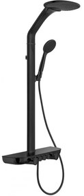 Mexen Bolt, sprchová sada s ručnou a dažďovou hlavicou, čierna, 78108-70