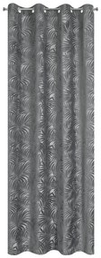 ZÁVES NA KRÚŽKOCH LIVIA 140X250 CM SIVÁ