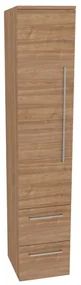 Mereo, Mereo Bino, kúpeľňová skrinka vysoká 163 cm, ľavá, Multidecor, Light Select Walnut, MER-CN697LSW1