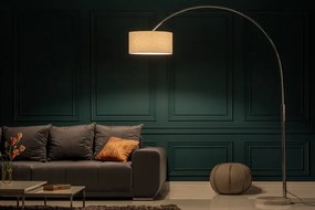 Stojacia lampa Big Bow 170-180cm ľanová biela