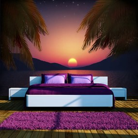 Artgeist Fototapeta - Romantic evening on the beach Veľkosť: 200x140, Verzia: Premium