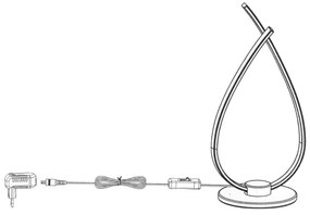 Eglo 31997 - LED stolná lampa RONCADE LED/14W/230V