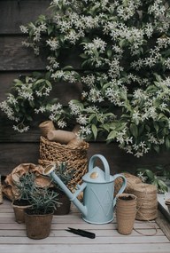 HAWS Plastová krhlička s kropítkom Bartley Duck Egg Blue 1 l