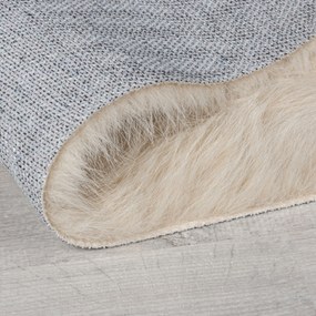 Flair Rugs, Kusový koberec Waffle Faux Fur Ivory, 180x290, béžová, obývacia izba