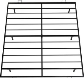 Dizajnová posteľ 180 x 200 čierna s LED podsvietením