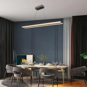 LED Stmievateľný luster na lanku LED/40W/230V 3000-6500K chróm + diaľkové ovládanie