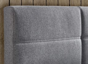 Posteľ boxspring Ardi 180x200 cm, šedá tkanina