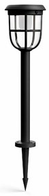 Philips Radii UltraEfficient solárne vonkajšie stĺpikové LED svietidlo 1,3 W 3000K 60 cm, čierna