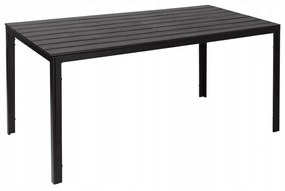 Záhradný cateringový stôl - čierna, 156x78cm | SAK-156 BLACK