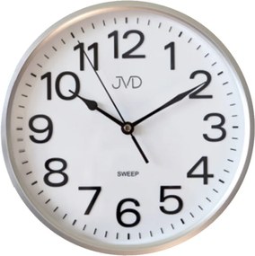 Nástenné hodiny JVD HP683,1 strieborné, sweep, 26cm