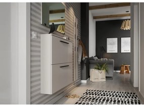 Sivobéžová závesná výklopná skrinka na topánky Utah - Germania