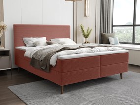 Jednolôžková posteľ 120 cm Napoli Bonell (terakota) (s roštom, s úl. priestorom). Akcia -20%. Vlastná spoľahlivá doprava až k Vám domov. 1082436