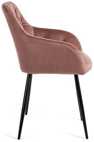 Noela Zamatová jedálenská stolička SIENA ružová