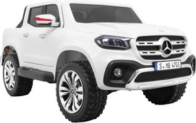 Ramiz Mercedes Benz triedy X pre deti Biely pickup + diaľkové ovládanie + pohon 4x4