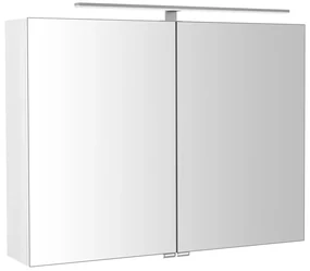 Sapho Sapho, RIWA galérka s LED osvetlením, 81x60x17cm, biela lesk, RIW080-0030