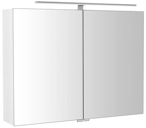 Sapho Sapho, RIWA galérka s LED osvetlením, 81x60x17cm, biela lesk, RIW080-0030