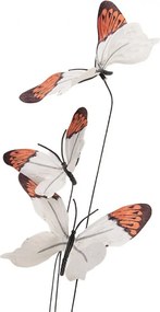 Dekoračná vetvička s bielymi motýlikmi Butterfly - 10*10*65 cm