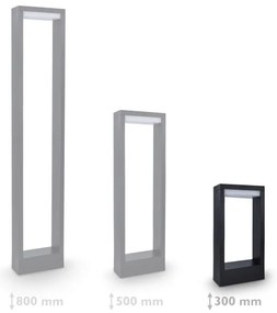 Brilagi - LED Vonkajšia lampa RAGUSA LED/7W/230V 3000/4000/6000K IP54 30 cm