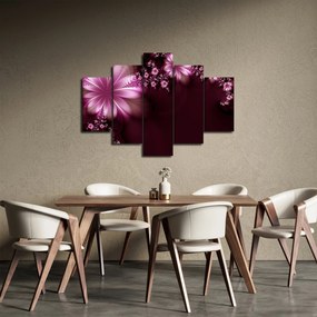 Obraz abstrakcie - kvety (150x105 cm)